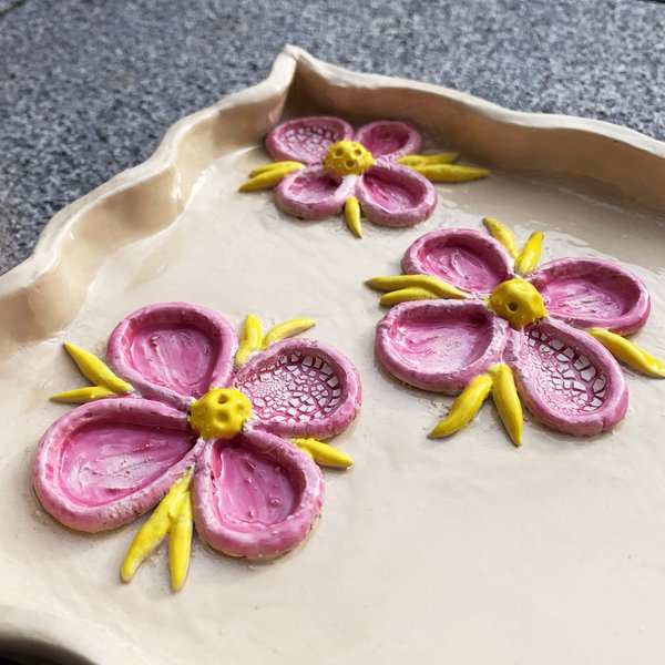 Kuchenplatte «Blumen»