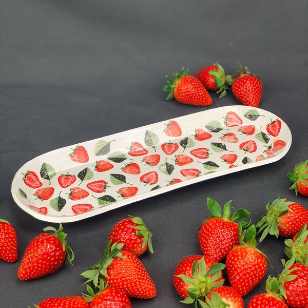 Platte «Erdbeere», klein